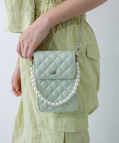 OLIVE des OLIVE（オリーブデオリーブ）の「Aimerianejoie推し入れスマホショルダー　1032200080（ショルダーバッグ・レディース・ブラック/オフホワイト/ピンク/ラベンダー/オレンジ/イエロー/サックスブルー/レッド/ミント・FREE）」の21枚目の写真