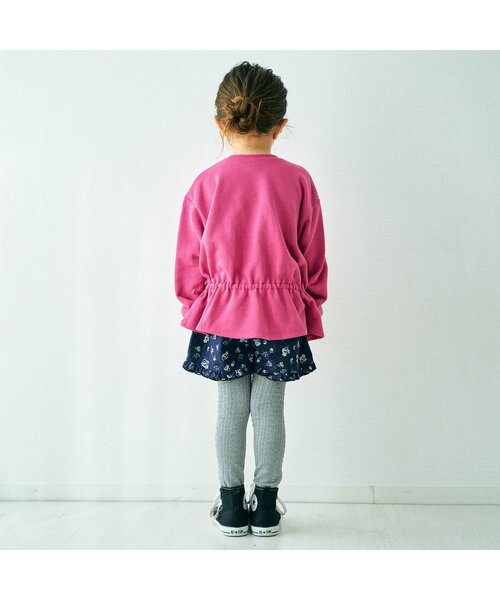 apres les cours(アプレレクール)の「無地・総柄フレアドロストトレーナー(スウェット・キッズ・ミント/アイボリー/ブラック/ローズ・80/90/100/110/120/130/140)」の18枚目の写真