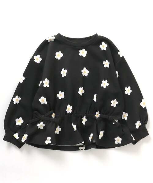 apres les cours(アプレレクール)の「無地・総柄フレアドロストトレーナー(スウェット・キッズ・ミント/アイボリー/ブラック/ローズ・80/90/100/110/120/130/140)」の12枚目の写真