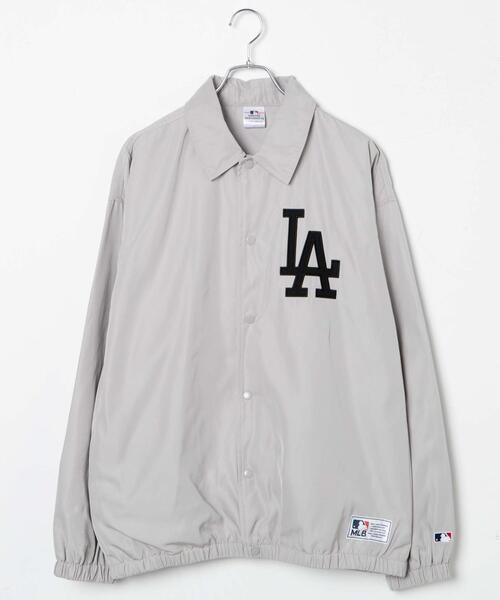 MLB(メジャーリーグベースボール)の「∴WEGO/別注MLBコーチジャケット(ブルゾン・メンズ・ブラック/ダークグレー/ライトグレー・MEDIUM/LARGE)」の19枚目の写真