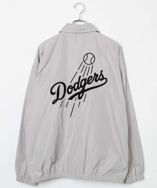 MLB(メジャーリーグベースボール)の「∴WEGO/別注MLBコーチジャケット(ブルゾン・メンズ・ブラック/ダークグレー/ライトグレー・MEDIUM/LARGE)」の22枚目の写真
