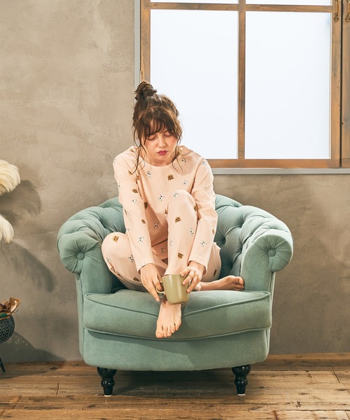 PAUL&JOE(ポールアンドジョー)の「【PAUL&JOE】ヌネット&ジプシードットプリント ラグランスリーブTシャツ(ルームウェア/パジャマ・レディース・ピンク/ネイビー・M/L)」の10枚目の写真