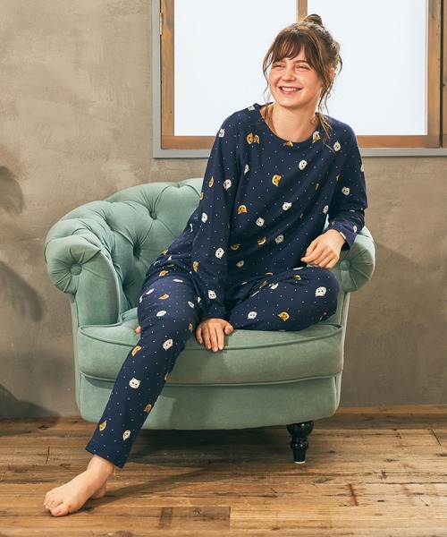 PAUL&JOE(ポールアンドジョー)の「【PAUL&JOE】ヌネット&ジプシードットプリント ラグランスリーブTシャツ(ルームウェア/パジャマ・レディース・ピンク/ネイビー・M/L)」の18枚目の写真