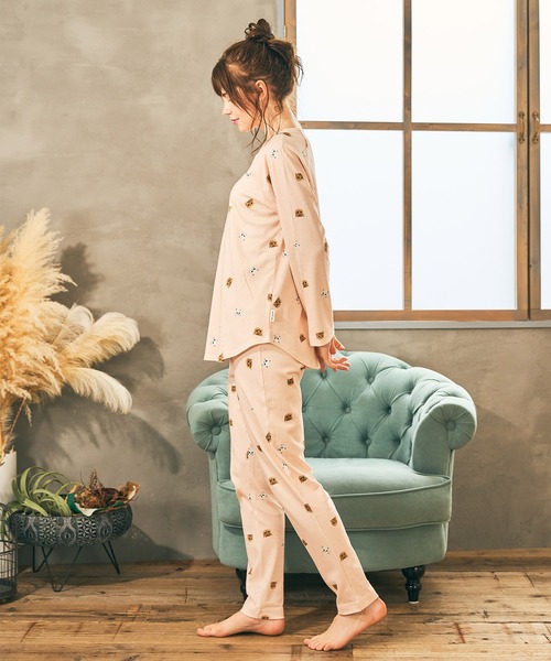 PAUL&JOE(ポールアンドジョー)の「【PAUL&JOE】ヌネット&ジプシードットプリント ラグランスリーブTシャツ(ルームウェア/パジャマ・レディース・ピンク/ネイビー・M/L)」の7枚目の写真