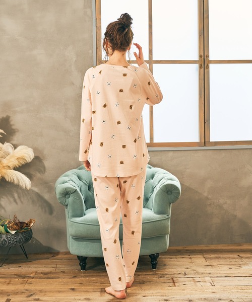 PAUL&JOE(ポールアンドジョー)の「【PAUL&JOE】ヌネット&ジプシードットプリント ラグランスリーブTシャツ(ルームウェア/パジャマ・レディース・ピンク/ネイビー・M/L)」の9枚目の写真