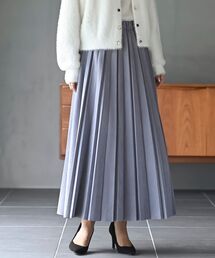 ランダムプリーツスウェードスカート