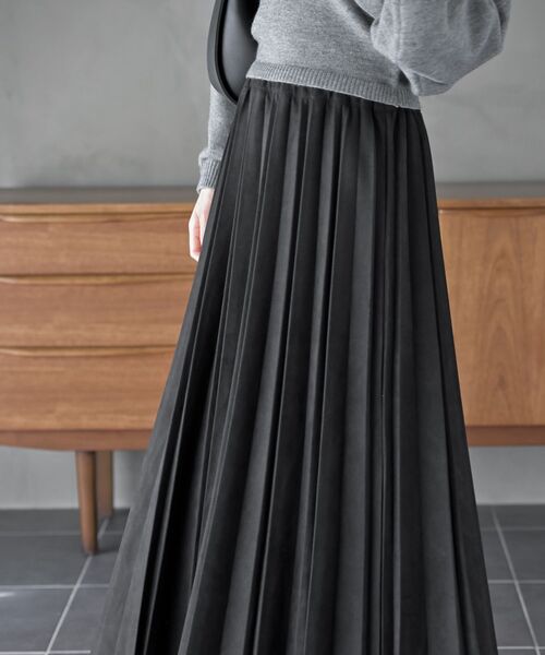 スカート Random Pleated Maxi Skirt TOUJOURS取扱店 トゥジュ―取扱店 TOUJOU/TOUJOURS/Random Pleated Maxi
