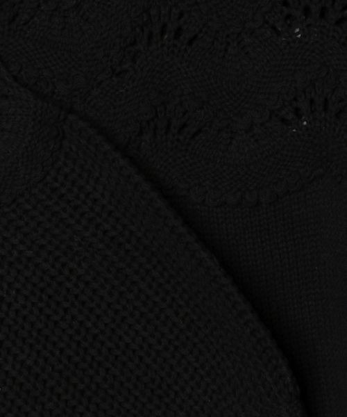 JEANASIS(ジーナシス)の「オープンワークキリカエプルオーバー/986529(ニット/セーター・レディース・オフホワイト/ライトブルー/ブラック・FREE)」の11枚目の写真