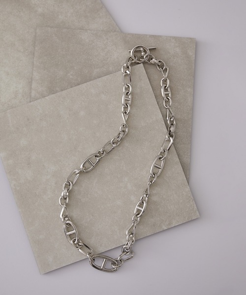 JUNRED（ジュンレッド）の「ital.from JUNRed / multichain link necklace（ネックレス・メンズ・シルバー/ゴールド・FREE）」の2枚目の写真