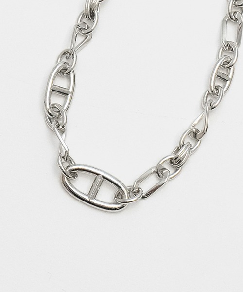 JUNRED（ジュンレッド）の「ital.from JUNRed / multichain link necklace（ネックレス・メンズ・シルバー/ゴールド・FREE）」の4枚目の写真