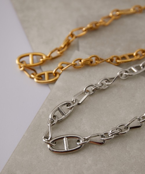 JUNRED（ジュンレッド）の「ital.from JUNRed / multichain link necklace（ネックレス・メンズ・シルバー/ゴールド・FREE）」の12枚目の写真