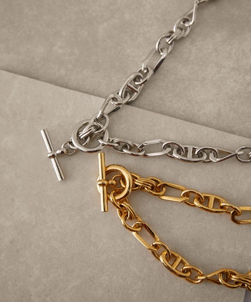 JUNRED（ジュンレッド）の「ital.from JUNRed / multichain link necklace（ネックレス・メンズ・シルバー/ゴールド・FREE）」の14枚目の写真
