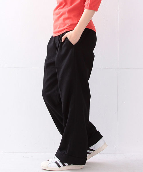 BEAMS BOY(ビームスボーイ)の「BEAMS BOY / フラノ ワイドストレート(その他パンツ・レディース・ライトグレー/ブラック・0/1)」の21枚目の写真