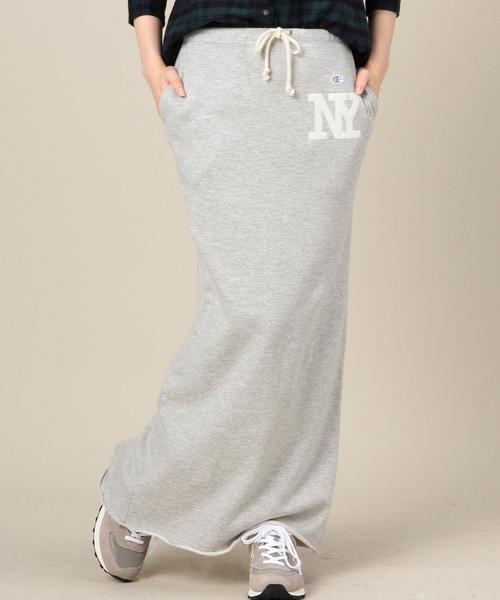 Champion（チャンピオン）の「■■■［別注チャンピオン］Champion×GLR NY LONG スカート◆（スカート・レディース・ブラック/グレー/ネイビー・MEDIUM）」の3枚目の写真