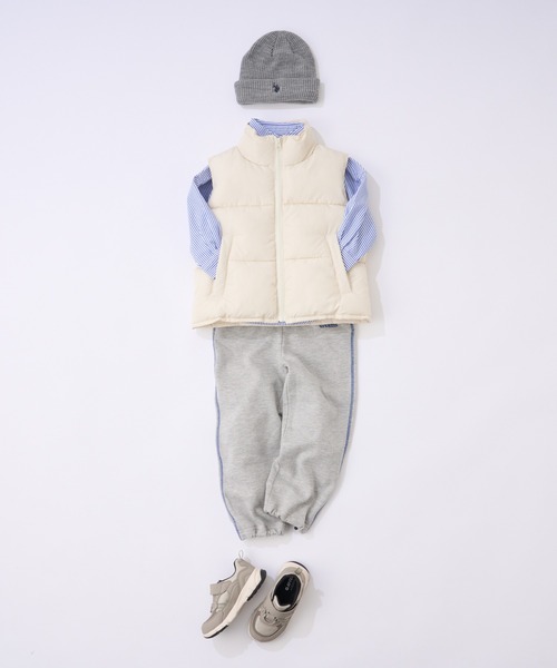 CIAOPANIC TYPY（チャオパニックティピー）の「【KIDS】ワンポイント刺繍カラーステッチスウェットパンツ（スウェットパンツ・キッズ・チャコールグレー/ネイビー/グレー・XXL/XL/L/M/S）」の22枚目の写真