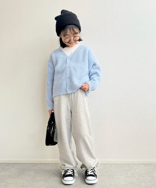 CIAOPANIC TYPY（チャオパニックティピー）の「【KIDS】ワンポイント刺繍カラーステッチスウェットパンツ（スウェットパンツ・キッズ・チャコールグレー/ネイビー/グレー・XXL/XL/L/M/S）」の16枚目の写真