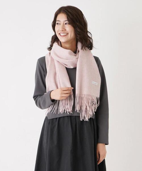 en recre(アンレクレ)の「無地ストール(マフラー・レディース・ピンク/エメラルド/ブラック/ライトブラウン・FREE)」の8枚目の写真