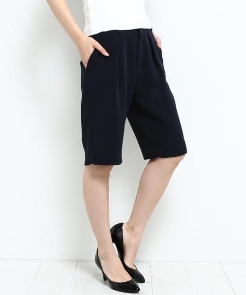 STUDIOUS（ステュディオス）の「センシュアルショートパンツ（その他パンツ・レディース・ピンク/ネイビー・0/1）」の2枚目の写真