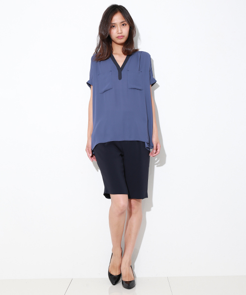 STUDIOUS（ステュディオス）の「センシュアルショートパンツ（その他パンツ・レディース・ピンク/ネイビー・0/1）」の22枚目の写真