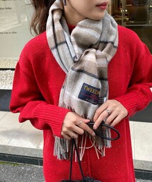 TWEED MILL | 【TWEED MILL/ツィードミル】ウールチェックマフラー25(マフラー)