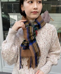 TWEED MILL | 【TWEED MILL/ツィードミル】ウールチェックマフラー25(マフラー)