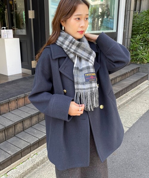 セール】【TWEED MILL/ツィードミル】ウールチェックマフラー25