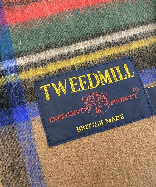 TWEED MILL（ツイードミル）の「【TWEED MILL/ツィードミル】ウールチェックマフラー25（マフラー・レディース・グレー系その他/グレー系その他3/ブラック系その他/ブラウン系その他・FREE）」の7枚目の写真