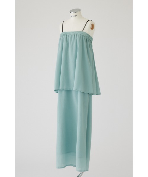 RIM.ARK(リムアーク)の「Summer cami dress サマーキャミドレス(ワンピース・レディース・ライトブルー/ブラック・36/38)」の13枚目の写真