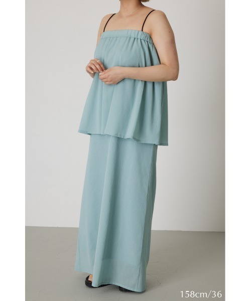RIM.ARK(リムアーク)の「Summer cami dress サマーキャミドレス(ワンピース・レディース・ライトブルー/ブラック・36/38)」の21枚目の写真