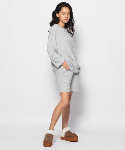 FOREVER 21（フォーエバー トゥエンティーワン）の「【FOREVER 21 x サウナボーイ】コラボ館内着（セットアップ・レディース・シルバー/ブラック・FREE）」の3枚目の写真