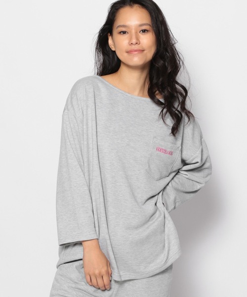 FOREVER 21（フォーエバー トゥエンティーワン）の「【FOREVER 21 x サウナボーイ】コラボ館内着（セットアップ・レディース・シルバー/ブラック・FREE）」の6枚目の写真