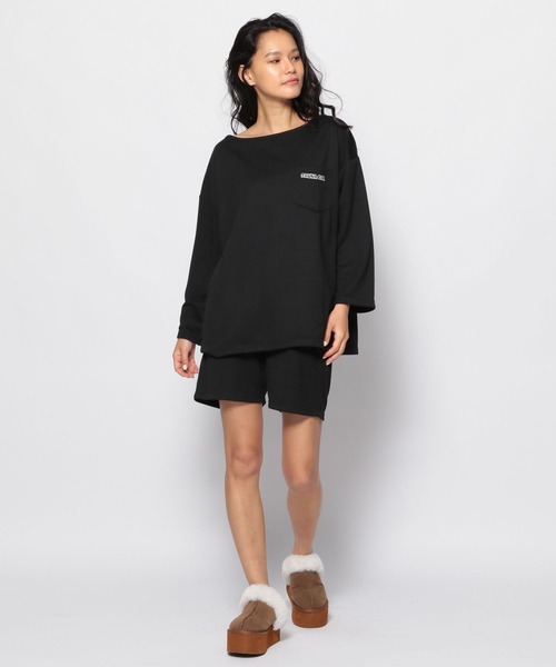 FOREVER 21（フォーエバー トゥエンティーワン）の「【FOREVER 21 x サウナボーイ】コラボ館内着（セットアップ・レディース・シルバー/ブラック・FREE）」の10枚目の写真