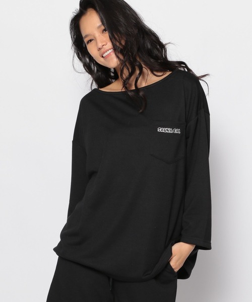 FOREVER 21（フォーエバー トゥエンティーワン）の「【FOREVER 21 x サウナボーイ】コラボ館内着（セットアップ・レディース・シルバー/ブラック・FREE）」の12枚目の写真