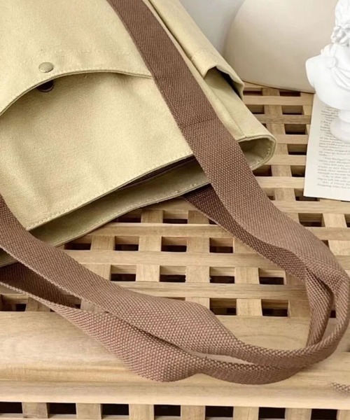 ammy.（エイミードット）の「【 ammy. / エイミードット 】 大容量 キャンバス トートバッグ（トートバッグ・レディース・カーキ/アイボリー/ブラック/ホワイト系その他・FREE）」の10枚目の写真