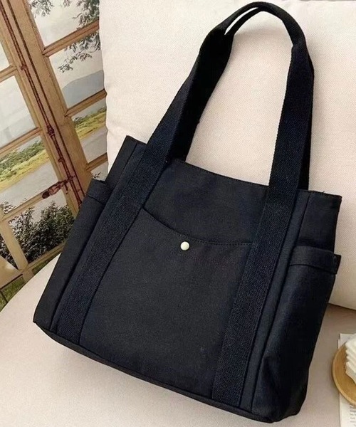 ammy.（エイミードット）の「【 ammy. / エイミードット 】 大容量 キャンバス トートバッグ（トートバッグ・レディース・カーキ/アイボリー/ブラック/ホワイト系その他・FREE）」の5枚目の写真