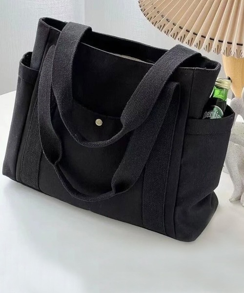 ammy.（エイミードット）の「【 ammy. / エイミードット 】 大容量 キャンバス トートバッグ（トートバッグ・レディース・カーキ/アイボリー/ブラック/ホワイト系その他・FREE）」の6枚目の写真