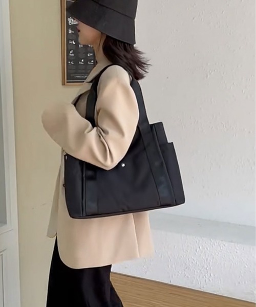 ammy.（エイミードット）の「【 ammy. / エイミードット 】 大容量 キャンバス トートバッグ（トートバッグ・レディース・カーキ/アイボリー/ブラック/ホワイト系その他・FREE）」の11枚目の写真