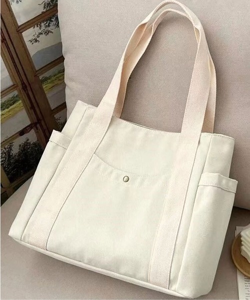 ammy.（エイミードット）の「【 ammy. / エイミードット 】 大容量 キャンバス トートバッグ（トートバッグ・レディース・カーキ/アイボリー/ブラック/ホワイト系その他・FREE）」の14枚目の写真