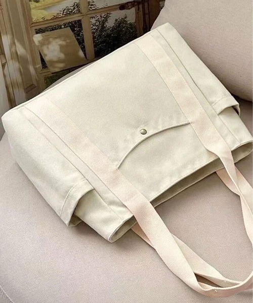 ammy.（エイミードット）の「【 ammy. / エイミードット 】 大容量 キャンバス トートバッグ（トートバッグ・レディース・カーキ/アイボリー/ブラック/ホワイト系その他・FREE）」の15枚目の写真