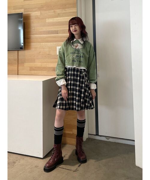 jouetie（ジュエティ）の「プリーツミドルスカート【セットアップ対応】（スカート・レディース・ピンク/その他1/グレー・MEDIUM）」の10枚目の写真