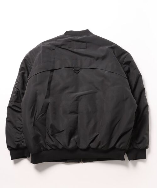 aimoha(アイモハ)の「aimoha outdoor ユニセックス ベーシックカラーオーバーサイズMA-1(MA-1・レディース・ブラック/ライトグレー・MEDIUM/LARGE/X-LARGE)」の9枚目の写真