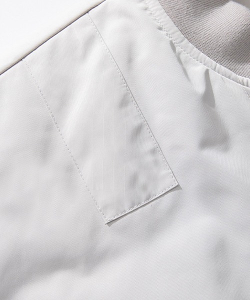 aimoha(アイモハ)の「aimoha outdoor ユニセックス ベーシックカラーオーバーサイズMA-1(MA-1・レディース・ブラック/ライトグレー・MEDIUM/LARGE/X-LARGE)」の4枚目の写真