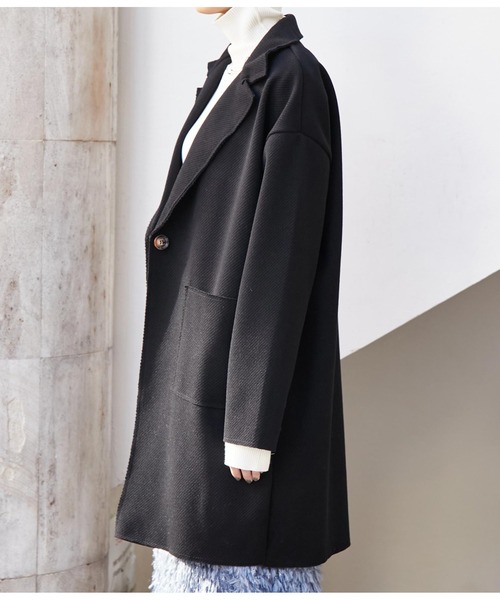 Settimissimo（セッティミッシモ）の「ITALYウールタッチ　シンプルコート（その他アウター・レディース・ブラック/パープル・FREE）」の18枚目の写真
