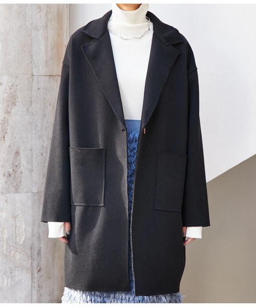 Settimissimo（セッティミッシモ）の「ITALYウールタッチ　シンプルコート（その他アウター・レディース・ブラック/パープル・FREE）」の16枚目の写真