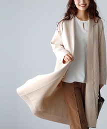Ehre style（エーレスタイル）の「季節の変わり目にコート仕立てニットロングカーディガン レディース（カーディガン/ボレロ）」