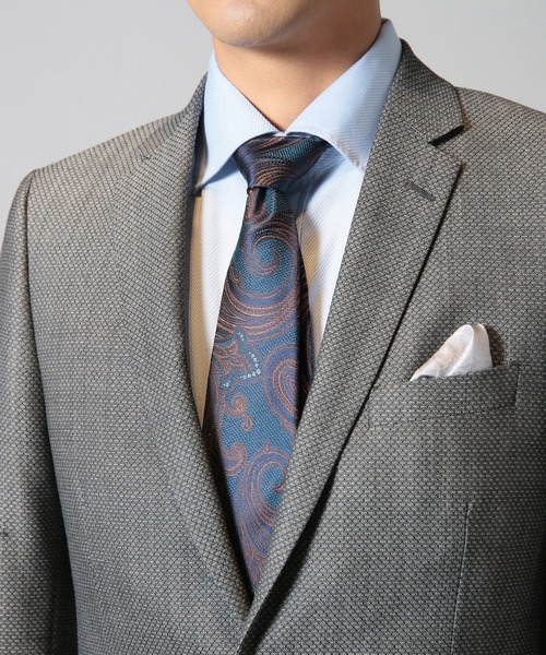 CROWDED CLOSET（クラウデッドクローゼット）の「配色ペイズリー柄ネクタイ（ネクタイ・メンズ・ブラウン/ボルドー/ブルー・FREE）」の8枚目の写真