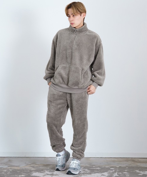 improves（インプローブス）の「ボア ハーフジップ トレーナー（スウェット・メンズ・ホワイト/ブラック/ベージュ/ブラウン・MEDIUM/LARGE/X-LARGE）」の15枚目の写真