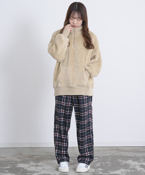 improves（インプローブス）の「ボア ハーフジップ トレーナー（スウェット・メンズ・ホワイト/ブラック/ベージュ/ブラウン・MEDIUM/LARGE/X-LARGE）」の18枚目の写真