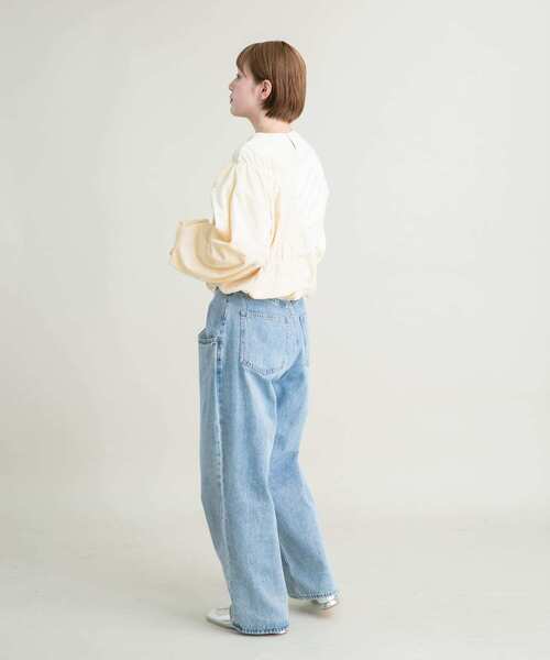 KBF（ケイビーエフ）の「ランダムシャーリングプルオーバー（Tシャツ/カットソー・レディース・チャコールグレー/ライトブルー/アイボリー・ONE）」の4枚目の写真