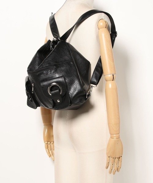 セール】【LVEU.】ダブルリングポケットバッグ / バッグ 鞄 BAG 2way